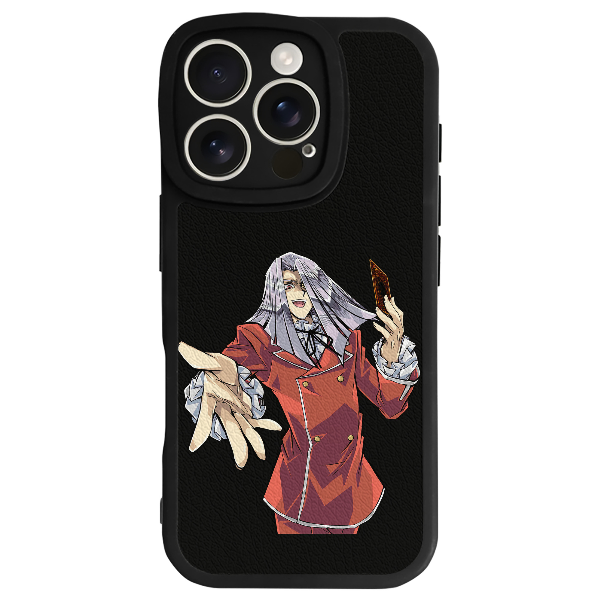 （画像用） 遊☆戯☆王 Yu-Gi-Oh! 【iPhone 16シリーズ対応】シリコンスマホケース（レザー調） 材質：シリコン